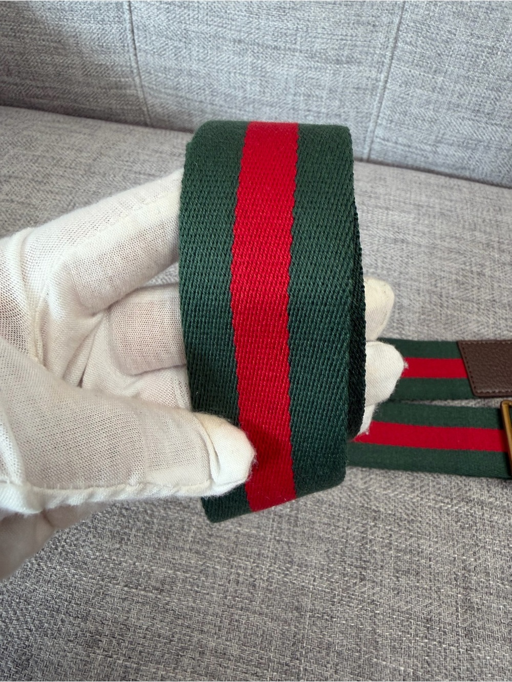 🤎Adjustable Red & Green Woven Replacement Bag Strap | Brown Trim✨ - Picture 9 of 16